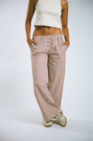 Boxer Pants Chocolate Stripe