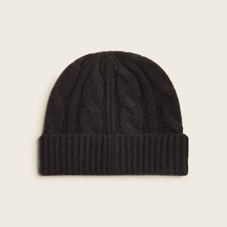 Cashmere Cable Knit Beanie