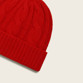 Cashmere Cable Knit Beanie