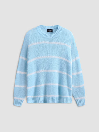 Wool-blend Blue Sky Striped Sweater