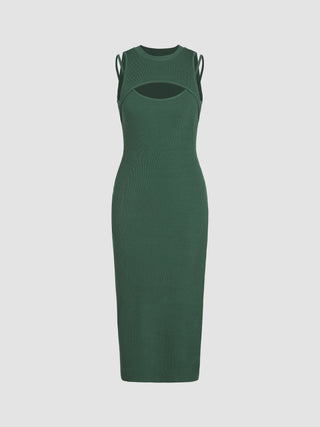 Split Cut Out Midi Dress