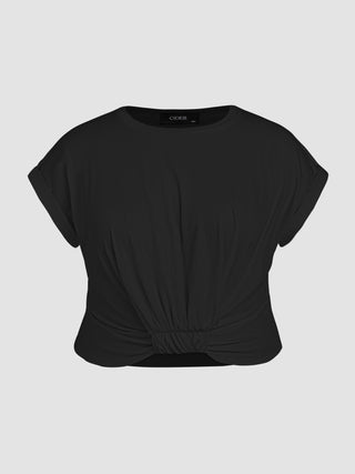 Knotted Crop Top Curve & Plus