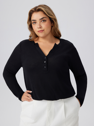 Round Neck Solid Bodysuit Curve & Plus