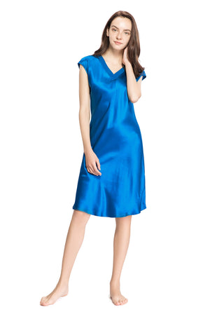 22 Momme Relaxed Fit Long Silk Nightgown for Women