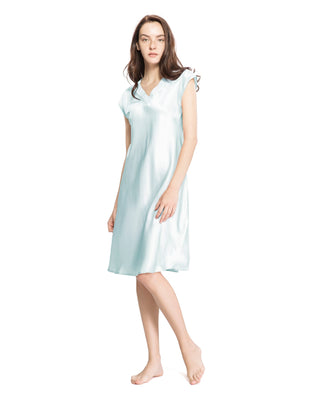 22 Momme Relaxed Fit Long Silk Nightgown for Women