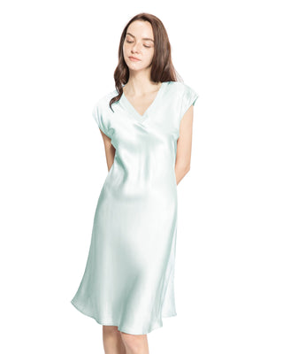 22 Momme Relaxed Fit Long Silk Nightgown for Women