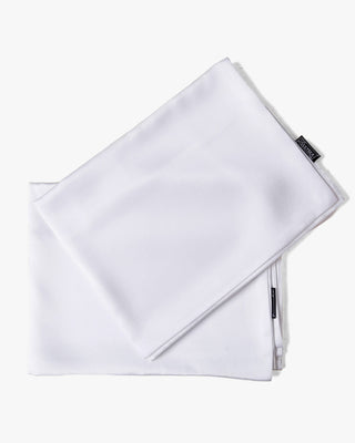 a white handkerchief folded on a white background