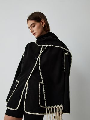 Contrast Trim Jacket