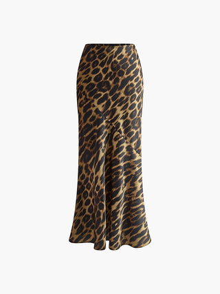 Leopard Print Maxi Skirt