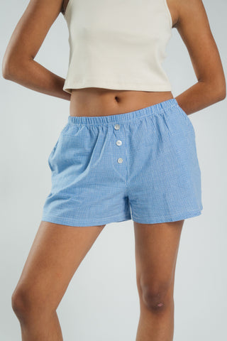 Boxer Shorts Cobalt Gingham