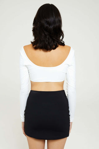 Smooth Long Sleeve Crop Top