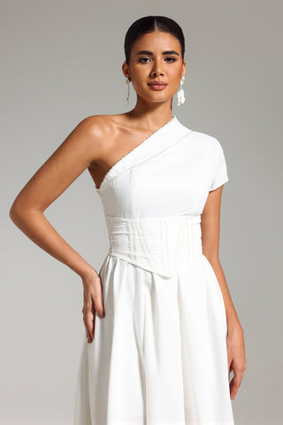 Zaniah One Shoulder Midi Dress