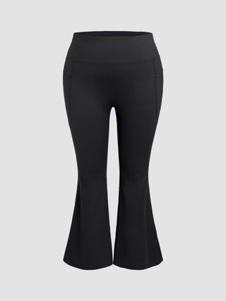 Active High Waist Flared Leggings Curve & Plus (2XL / Black)