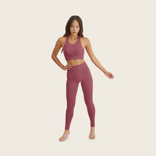 Aura High Waisted Legging (Mauve / XS)