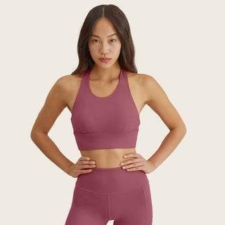 Aura Racerback Sports Bra (Mauve / XS)