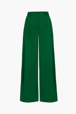 Basic Wide Leg Suit Pants (XXL / GREEN)