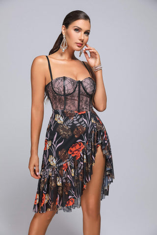 Beatrix Printed Mini Dress