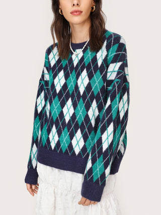 Blair Argyle Knitted Sweater