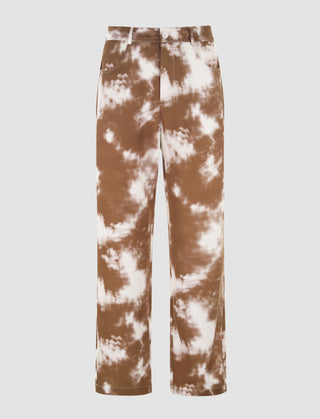 Brown Tie Dye Trousers