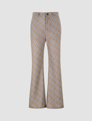 Check Pattern Trousers