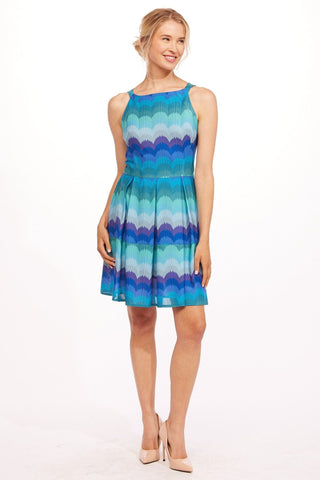 Chloe Dress-Sea Holly