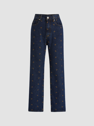 Cider All Over Print Jeans