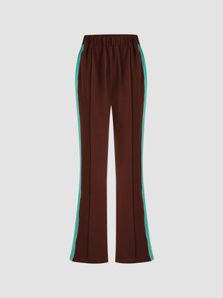 Contrast Color Sporty Trousers