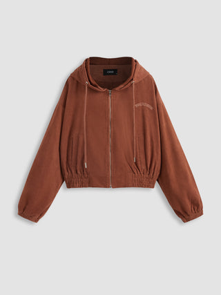 Corduroy Pocket Hooded Jacket