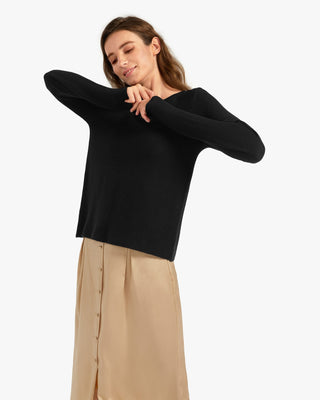 Cozy Scoop-Neck Cashmere Sweater