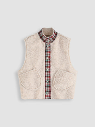 Cream Chic Sherpa Vest