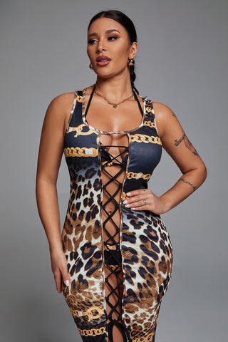 Dalase Leopard Bikini Three Pieces Set