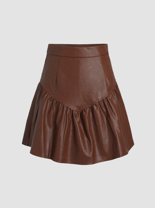 Dark Chocolate Mini Skirt