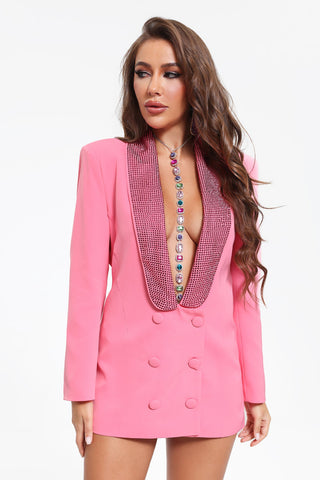 Dorothy Diamante V Neck Blazer