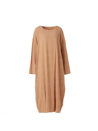 Wabi-sabi Long-sleeved Cotton Linen Dress