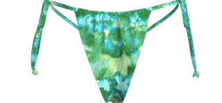 a tie - dye bikini with a tie - dye pattern