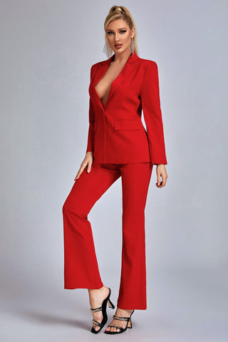 Eniola Blazer Set (L / Red)