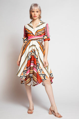 Sophia Dress - Tulum Stripe