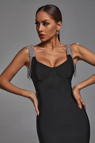 Fantasya Bandage Dress (M / Black)