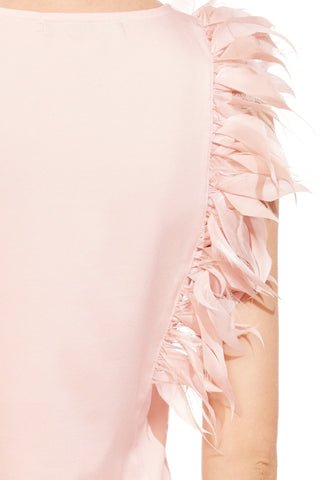 Feather Top - Pink