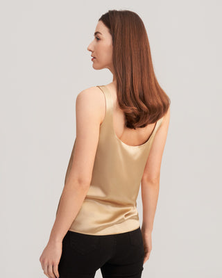 Flattering U Neck Silk Camisole