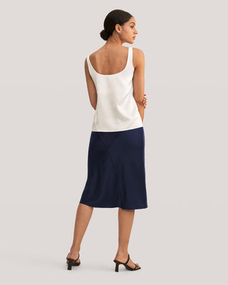 Flattering U Neck Silk Camisole