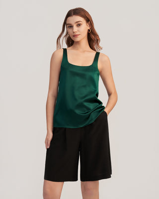 Flattering U Neck Silk Camisole