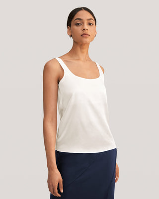 Flattering U Neck Silk Camisole