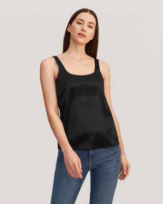 Flattering U Neck Silk Camisole