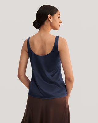 Flattering U Neck Silk Camisole