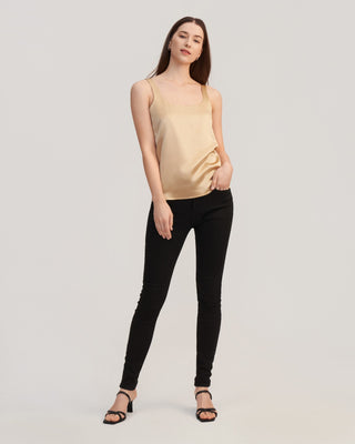 Flattering U Neck Silk Camisole