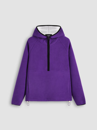 Fleece Solid Zipper Hoodie