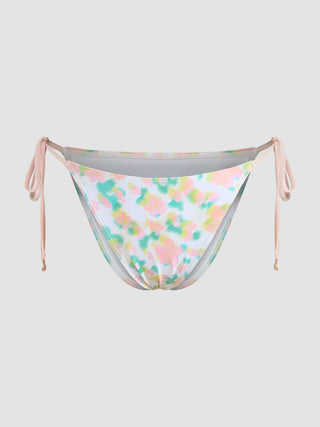 Floral Tie Side Bikini Bottom