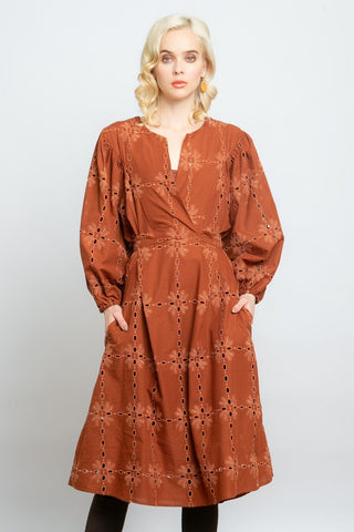 Florence Midi Dress - Cotton Eyelet Sedona