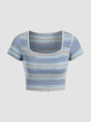 Gradient Knit Baby Tee (M / Multicolor)